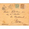 1910 Devant de lettre recommandée de FERNAN - VAZ  GABON