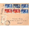 1946 Cover 17 f. 10 postage BRAZZAVILLE A.E.F