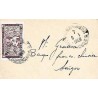 1949 Enveloppe de carte de visite à 60 c Oblitération PNOMH PENH * CAMBODGE *