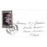 1953 Enveloppe de carte de visite locale Affranchissement 1 $ par 228 Oblitération PNOMH PENH * CAMBODGE * Tarif réduit