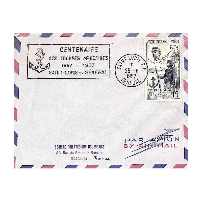 SAINT LOUIS RP CENTENAIRE DES TROUPES COLONIALES 1957
