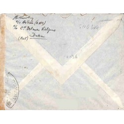 1941 Lettre pour Marseille Affranchissement à 10 F Bande de censure et cachet COMMISSION P