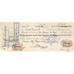 1 P. S - ADPO fiscal sur lettre de change 1925