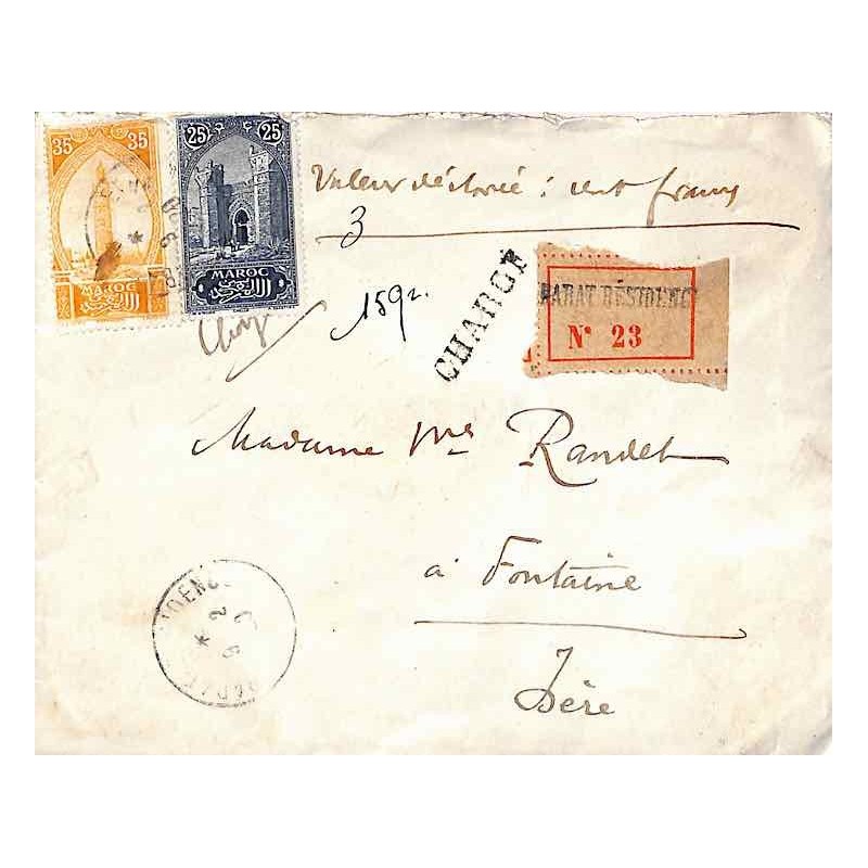 Oblitération  RABAT- RESIDENCE MAROC