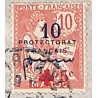 1915 lettre intérieur timbre surcharge + 5 c. Croix Rouge