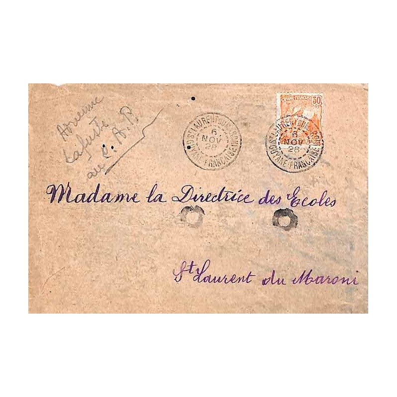 ST LAURENT DU MARONI GUYANE FRANCAISE  Daguin solo 1928