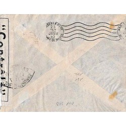 1942 Lettre avion Affranchissement 142, 161 Oblitération ABIDJAN COTE D'IVOIRE