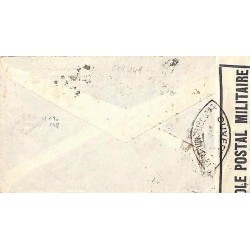 1939 Lettre FM avion pour la France  Affranchissement 120, 128 Oblitération ABIDJAN