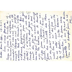 1942 Carte postale interzones Pétain 1 F 20 Oblitération BOBO DIOULASSO CÔTE D'IVOIRE