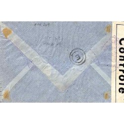 1942 Lettre avion Affranchissement 122 A (x2) 155 (x3) Oblitération SASSANDRA COTE - D'IVOIRE