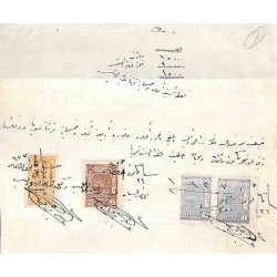 1 PS fiscal (dette publique) sur facture avec timbres d’Italie 1927