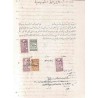 67,5 PS timbres fiscaux sur document 1949