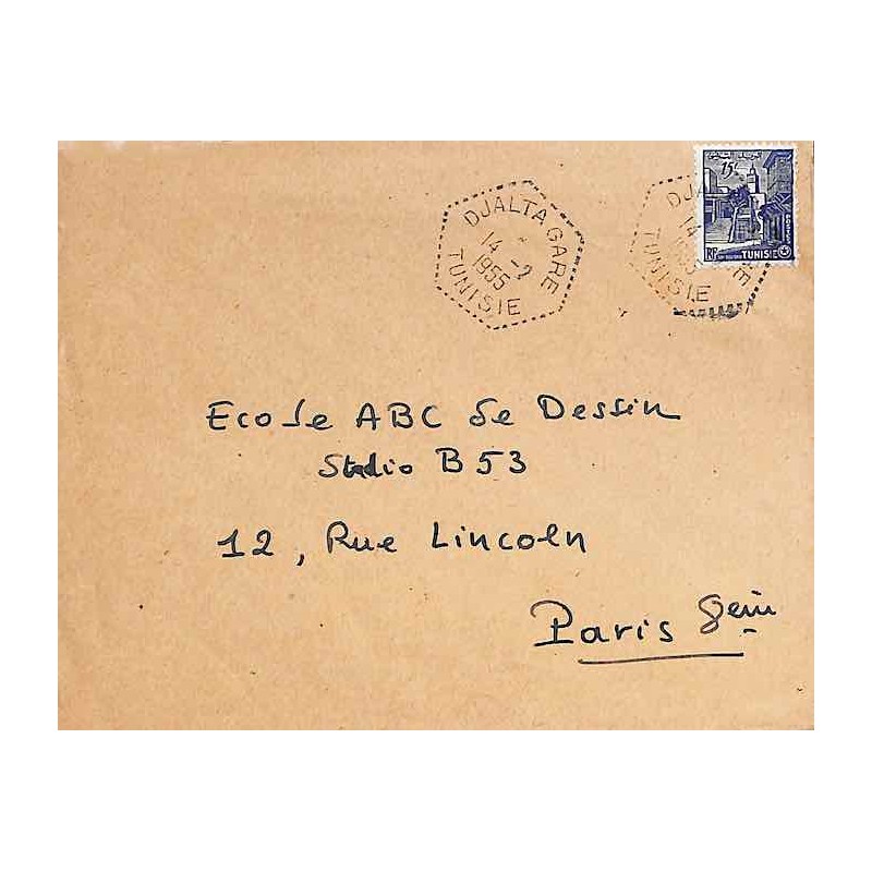 DJALTA GARE  TUNISIE 1955