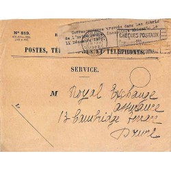 1925 Accident du 11 décembre Alicante - Enveloppe calcinée