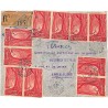 1950 Lettre à 30 f. de YALINGA  OUBANGUI-CHARI