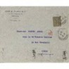 Cachet contrôle postal VISE rouge du contrôle postal de Tunis
