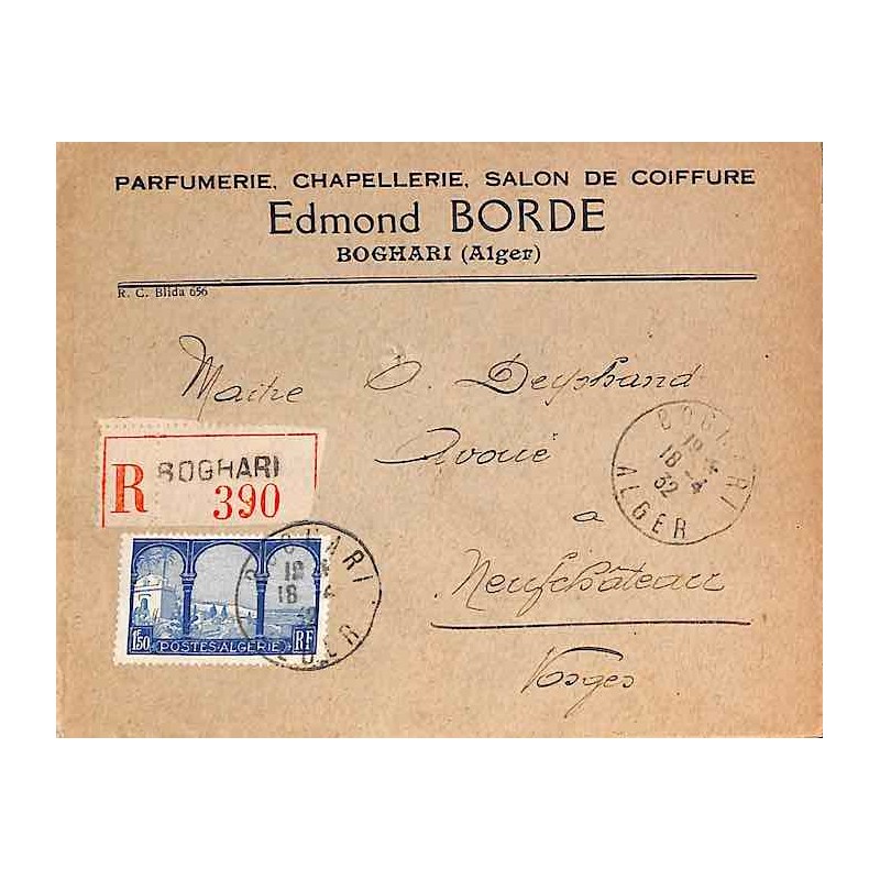 1932 Lettre Affranchissement Algérie 83