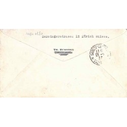 Enveloppe de Zürich Suisse pour Saigon 1938