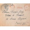 Lettre 1947 Affranchissement mécanique BADEN BADEN G.M.Z.F.O Courrier central