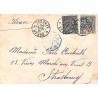 1896 lettre pour l'Alsace à 25 c Oblitération  DAKAR * SENEGAL *