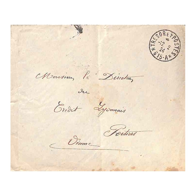 1924 TRESOR ET POSTES * 615-A *