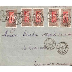 1939 Lettres avec Dahomey 44 (x5)