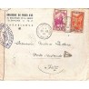 1940 CASABLANCA-POSTES MAROC Bande et cachet OUVERT * PAR LES AUTORITES DE CONTROLE Y0605