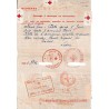 1943 Formule de la Croix-Rouge censuré