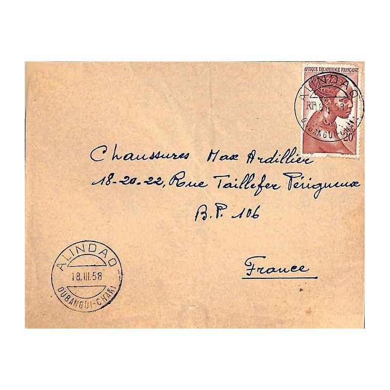ALINDAO OUBANGUI - CHARI - 1958