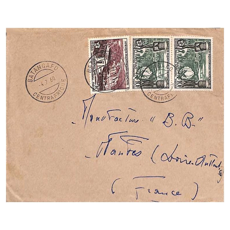 BATANGAFO CENTRAFRIQUE - 1960 - petites lettres