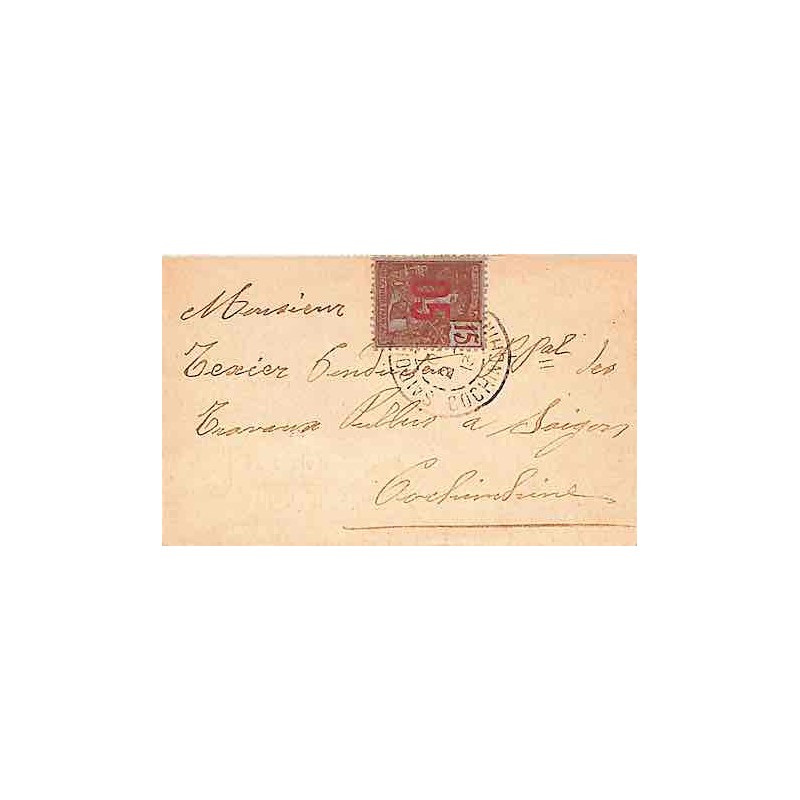 1913 Petite enveloppe locale Tarif des cartes de visite
