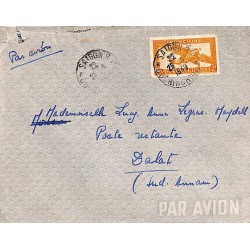 1949 Lettre à 2 $ de SAIGON...
