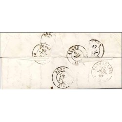 1848 Pli du Colonel CANROBERT du 2 e Régiment de la Légion Etrangère à Bathna