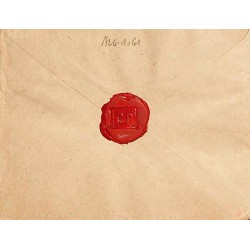 1927 Lettre à 1 F. 75 Oblitération EL-BIAR ALGER