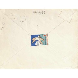 1936 Lettre pour la Grande Bretagne Affranchissement à 1 F