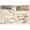 1930 Carte postale par avion pour la France