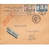 1935 Enveloppe avion pour la France à 2 F. 50