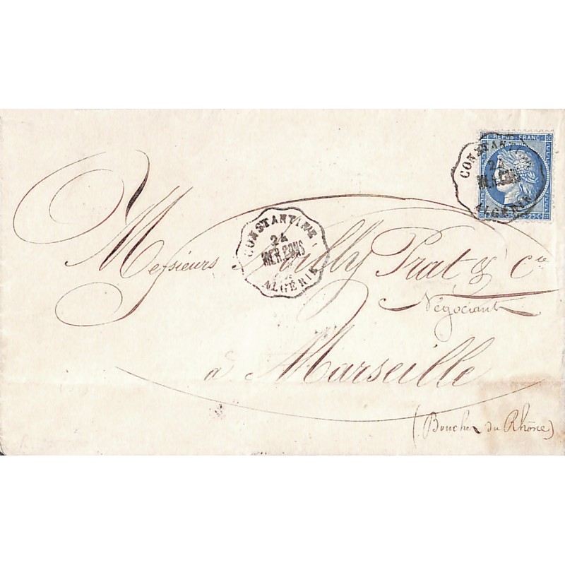 1872 CONSTANTINE ALGERIE MERS.CONS  convoyeur-station