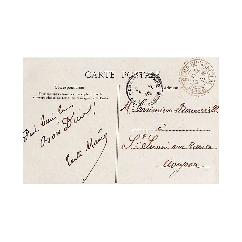 1910 CAMP DU MARECHAL ALGER