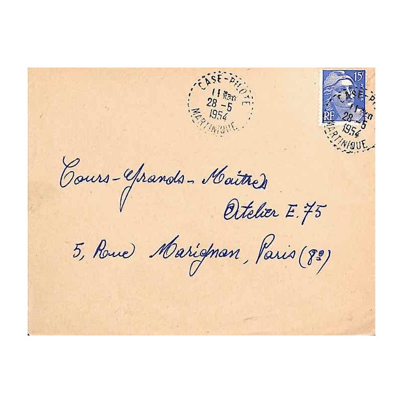 CASE - PILOTE MARTINIQUE 1954 (lettres serrées)
