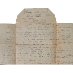 Force Navale détachée au Maroc TANGER déc. 1907 manuscrit