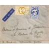 1945 Lettre 7 f. 50 Oblitération LIBREVILLE GABON