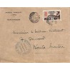 1942 lettre affranchie timbre surcharge Croix-Rouge 155