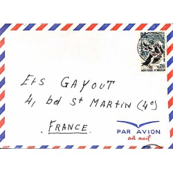 1973 Lettre avec timbre 429...