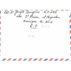 1973 Lettre avec timbre 429 Oblitération SAINT PIERRE . MIQUELON *