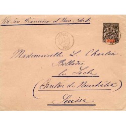 PAPEETE TAÏTI pour la Suisse 1896