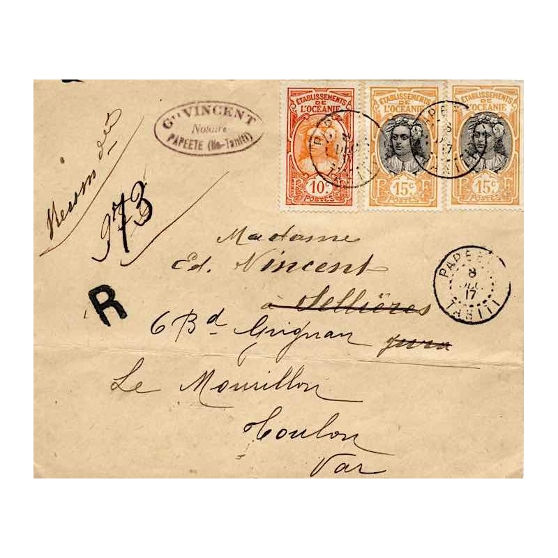 PAPEETE TAHITI 1917
