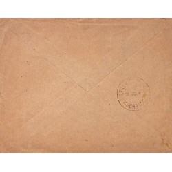 1947 Enveloppe Accident de la ligne Bangui-Douala avec son enveloppe de reexpédition DIRECTION DES PTT CAMEROUN