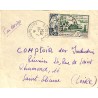 1954 Lettre avion 15 F. timbre seul SANGMELIMA CAMEROUN