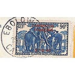 1941 CONTROLE POSTAL EBOLOWA CAMEROUN